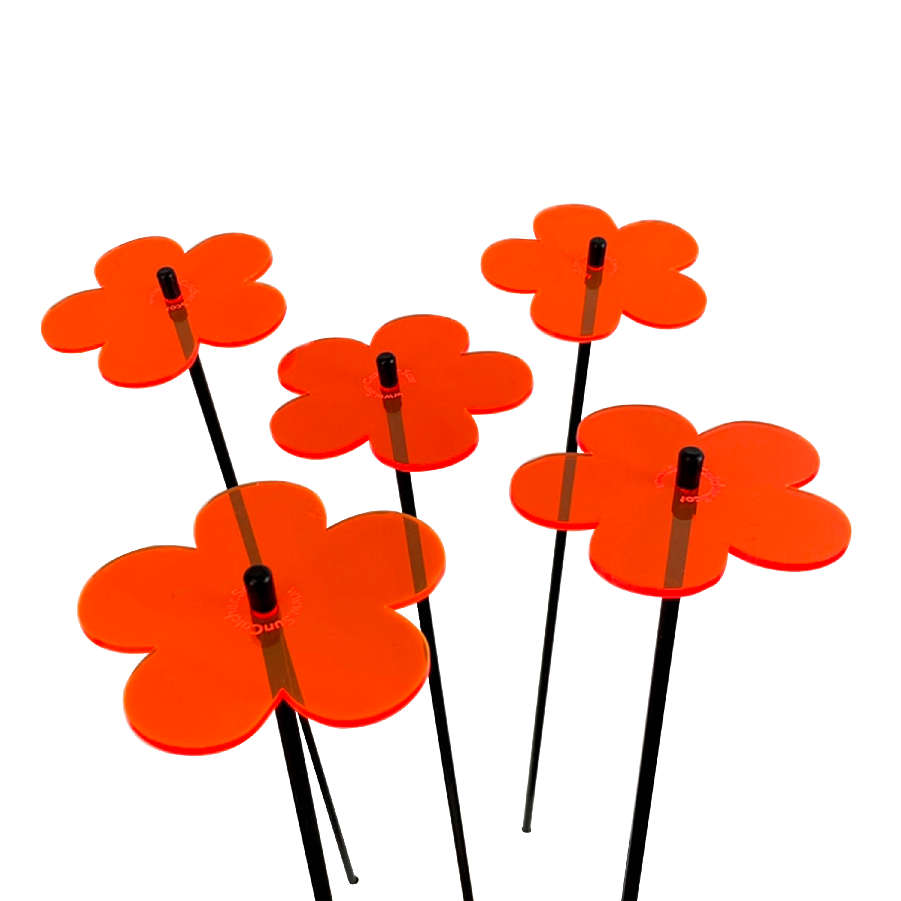 Garden Décor Ornaments Set of 5 'Blossoms' Medium