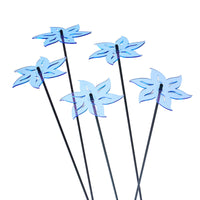 Large Garden Décor Ornaments Set of 5 'Lotus'