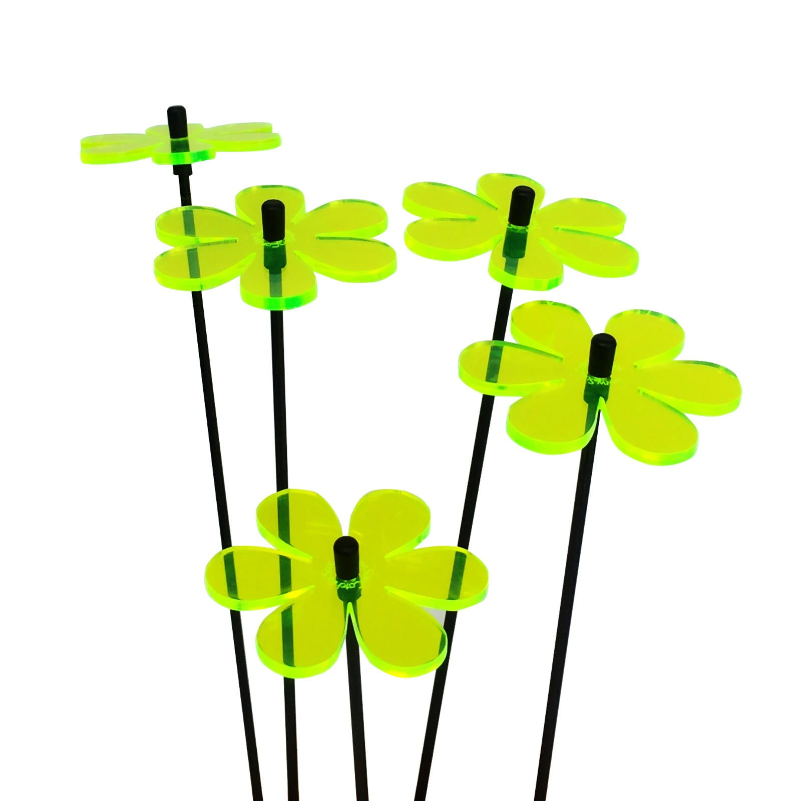 Small Garden Décor Ornaments Set of 5 'Daisy'