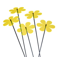 Large Garden Décor Ornaments Set of 5 'Daisies'