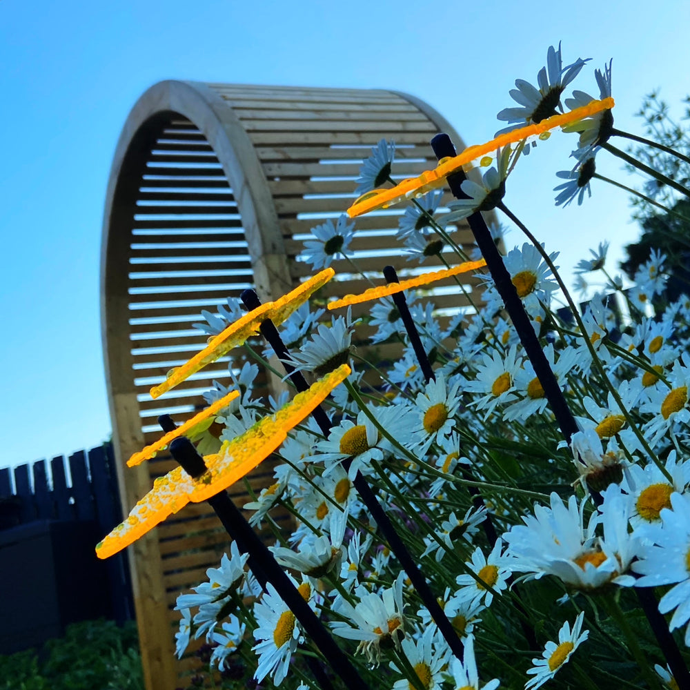 Garden Décor Ornaments Set of 5 'Gatekeeper Butterflies'