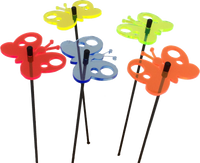 Small Garden Décor Ornaments Set of 5 'Peacock Butterfly'