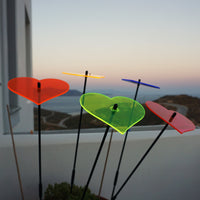 Large Garden Décor Ornaments Set of 5 'Hearts'