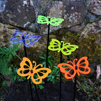 Garden Décor Ornaments Set of 5 'Comma Butterflies'