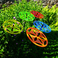 Large Garden Décor Ornaments Set of 5 'Sun Disc'