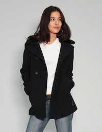 Party Back Blazer Jacket - Gold Lines Sequin - Black