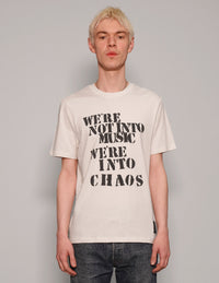 'We're Into Chaos' T-Shirt in Ecru