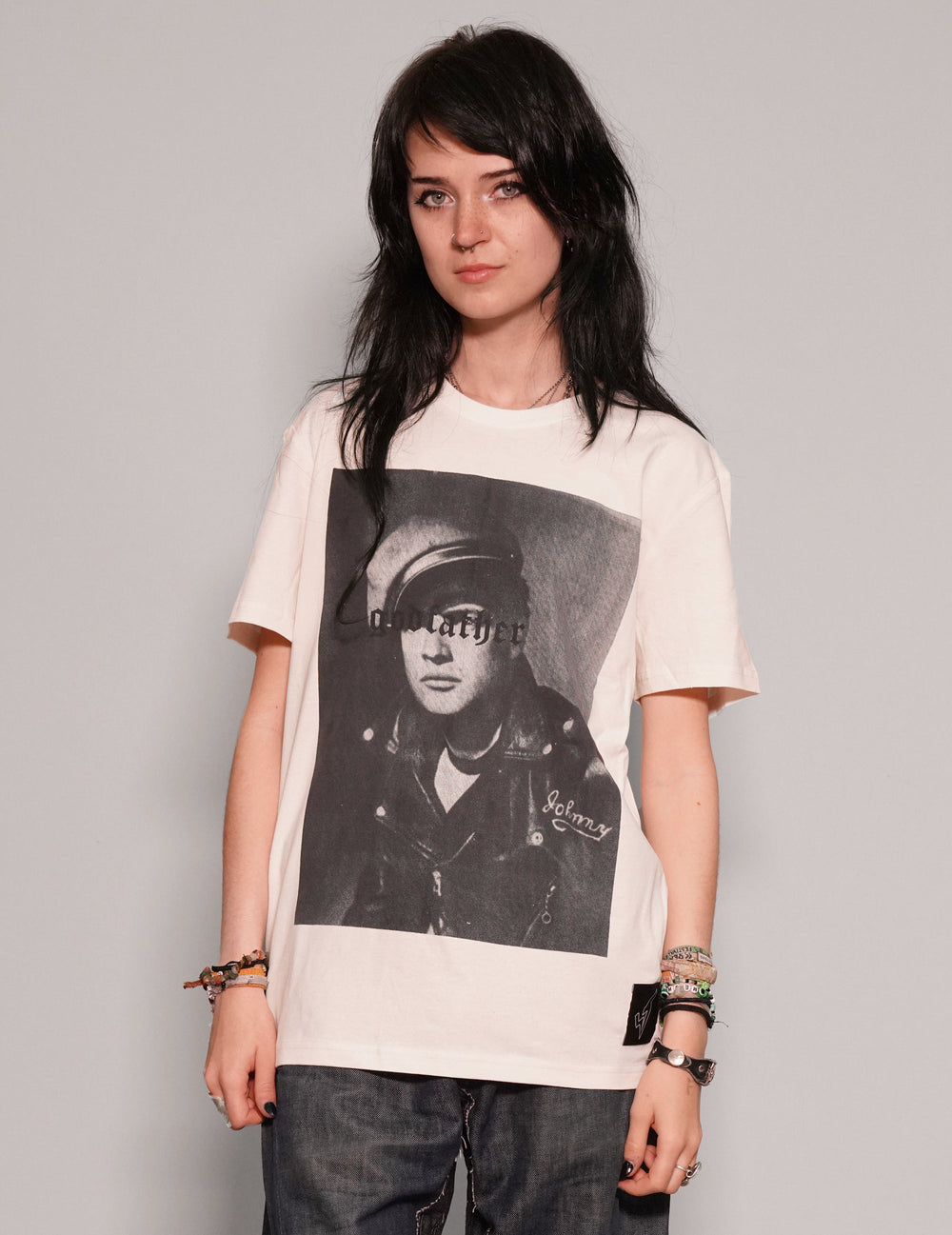 'Godfather' T-Shirt in Ecru