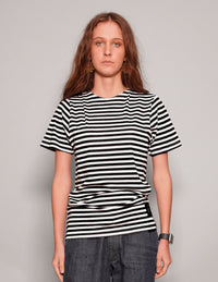 Vintage Naval T-Shirt in Black Stripe
