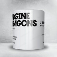 Imagine Dragons Setlist Mug - Credit Union 1 Amphitheatre, Tinley Park - August 18th, 2024
