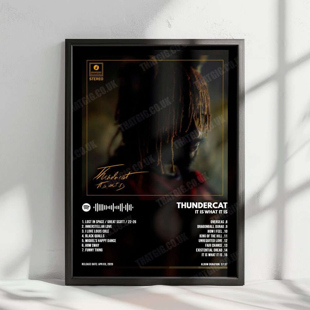Thundercat "It Is What It Is" Album Cover Poster - with Complete Tracklist