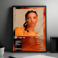 FKA twigs "MAGDALENE" Album Cover Poster - with Complete Tracklist