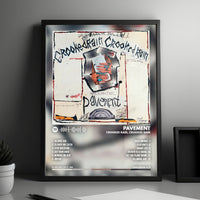 Pavement "Crooked Rain, Crooked Rain" Album Cover Poster - with Complete Tracklist