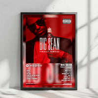 Big Sean "Finally Famous" Album Cover Poster - with Complete Tracklist