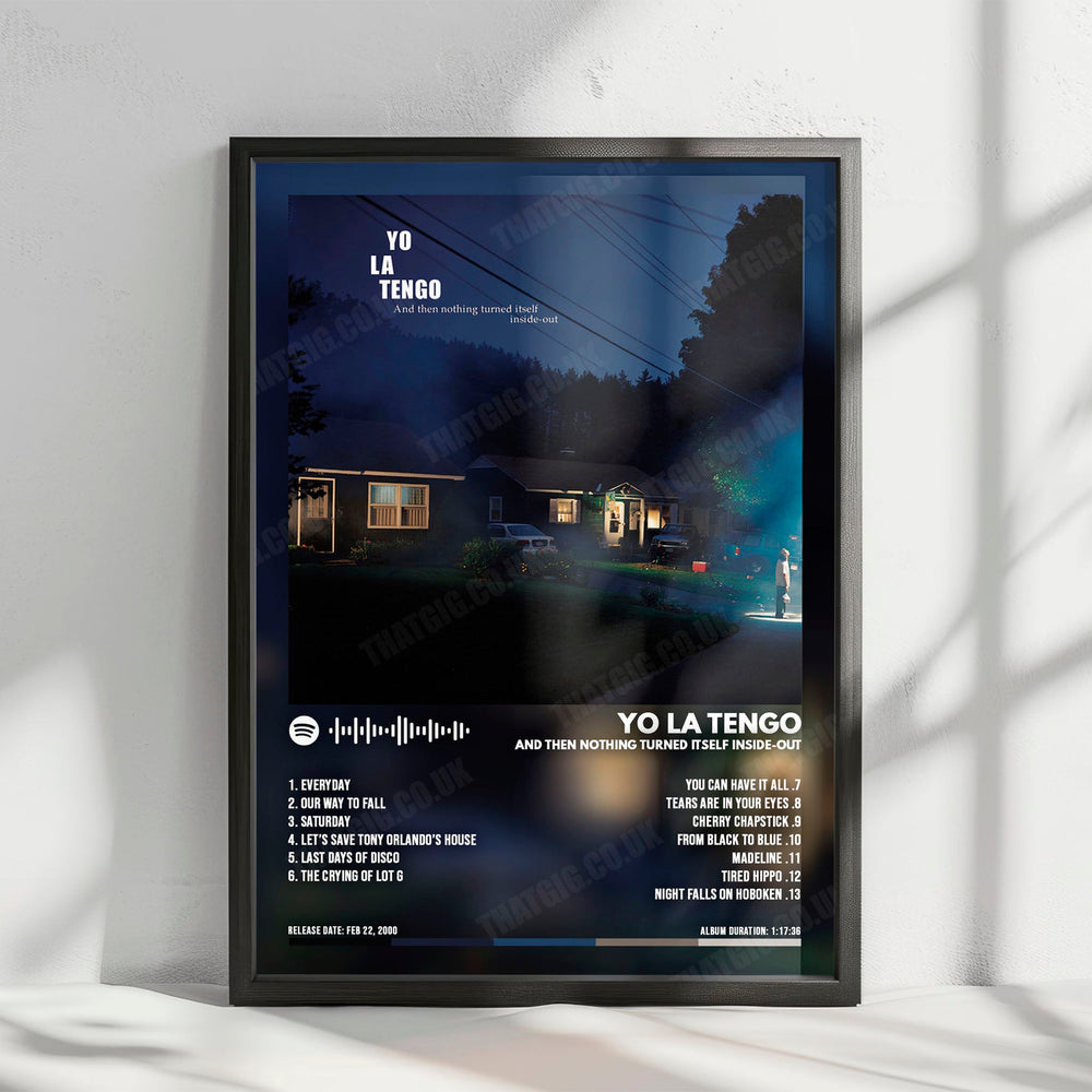 Yo La Tengo "And Then Nothing Turned Itself Inside-Out" Album Cover Poster - with Complete Tracklist