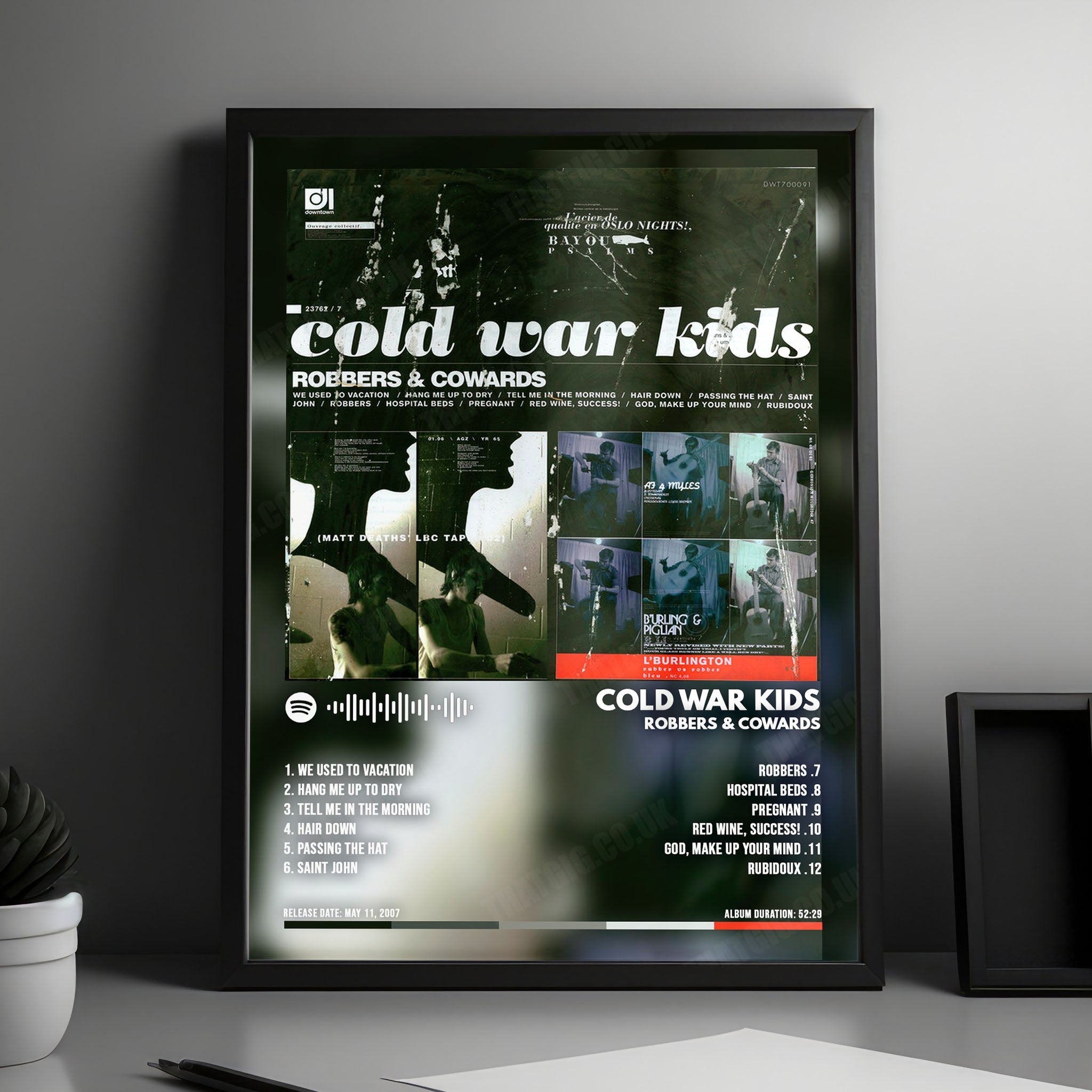 Cold War Kids "Robbers & Cowards" Album Cover Poster - with Complete Tracklist