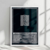 Joy Division "Unknown Pleasures" Album Cover Poster - with Complete Tracklist