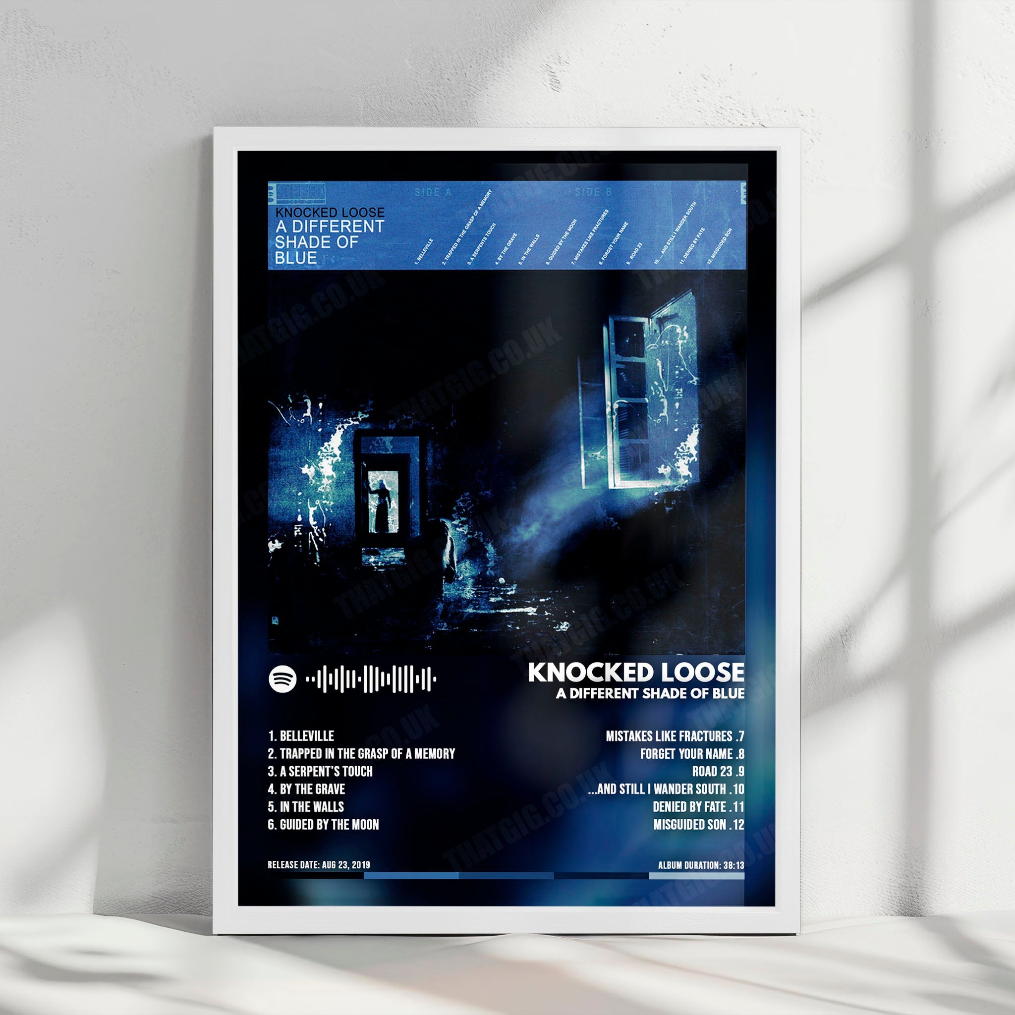 Knocked Loose "A Different Shade Of Blue" Album Cover Poster - with Complete Tracklist