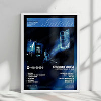 Knocked Loose "A Different Shade Of Blue" Album Cover Poster - with Complete Tracklist