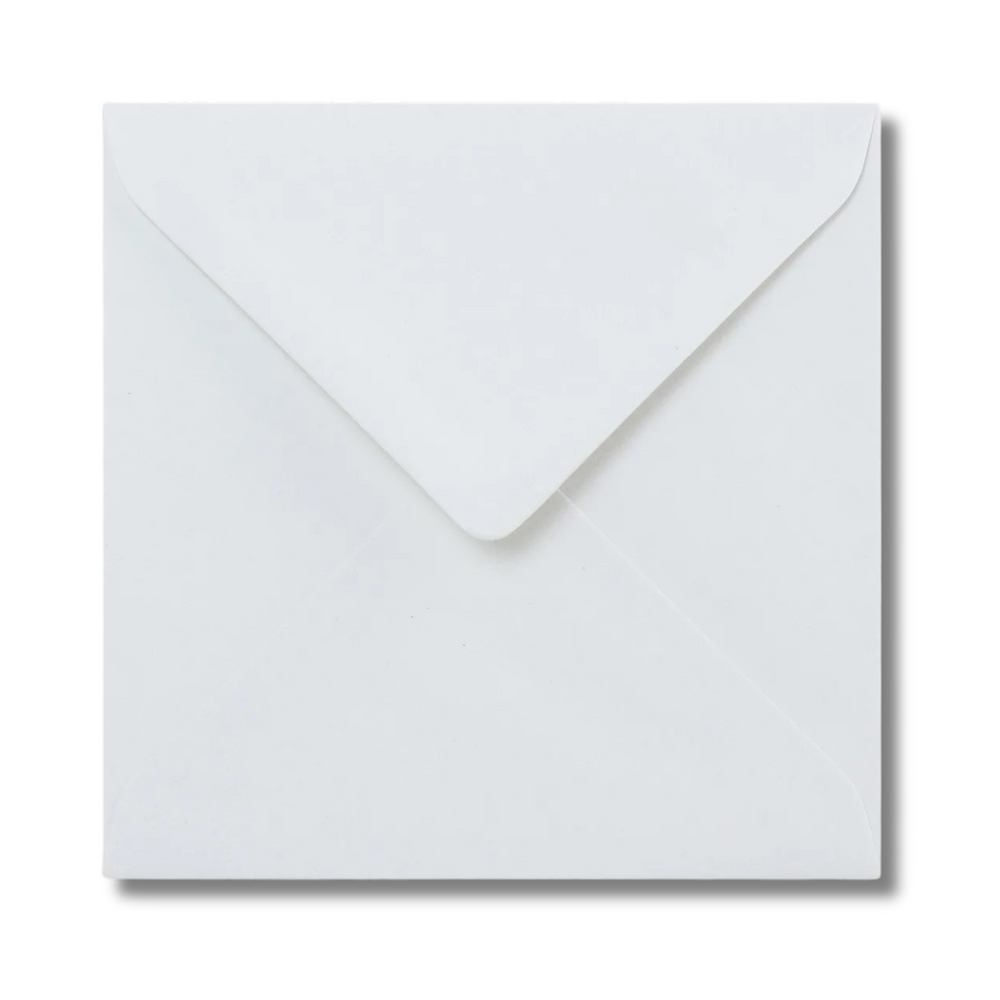 1000 White 5"x5" Envelopes 100gsm Diamond Flap Greeting Card Invitation Full Box