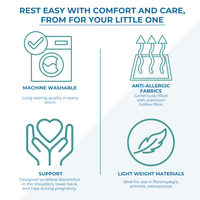 9 ft Maternity Pregnancy Pillow With Case - White