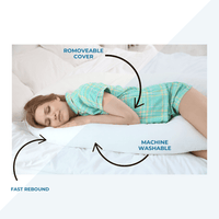 12 Ft Maternity Pillow And Case - White