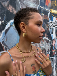 Luxe Sunwave ‘Shena’ Hoop Earrings