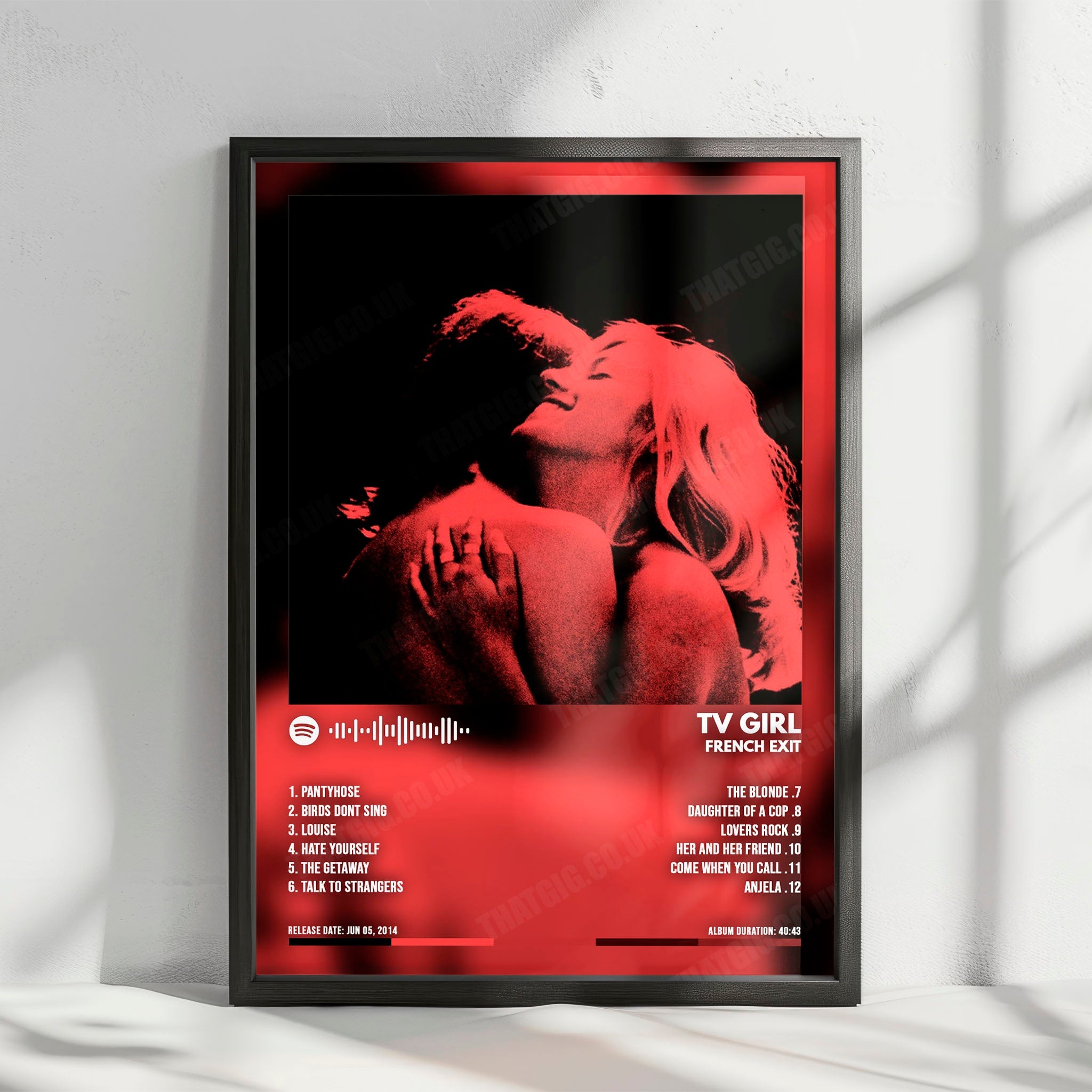 TV Girl "French Exit" Album Cover Poster - with Complete Tracklist