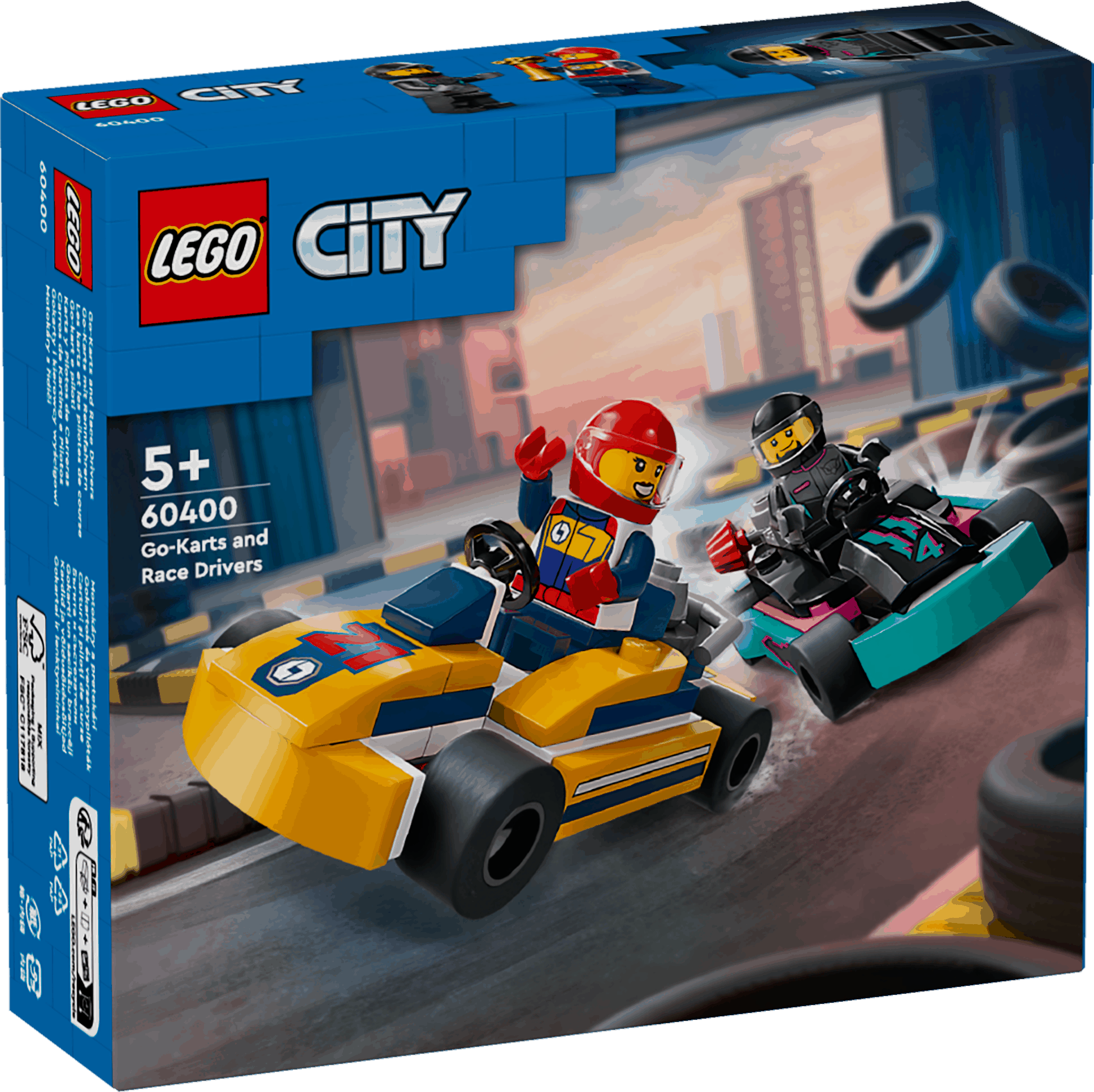 Lego City 60400 Go-Karts and Race Drivers Playset for Ages 5 and Up