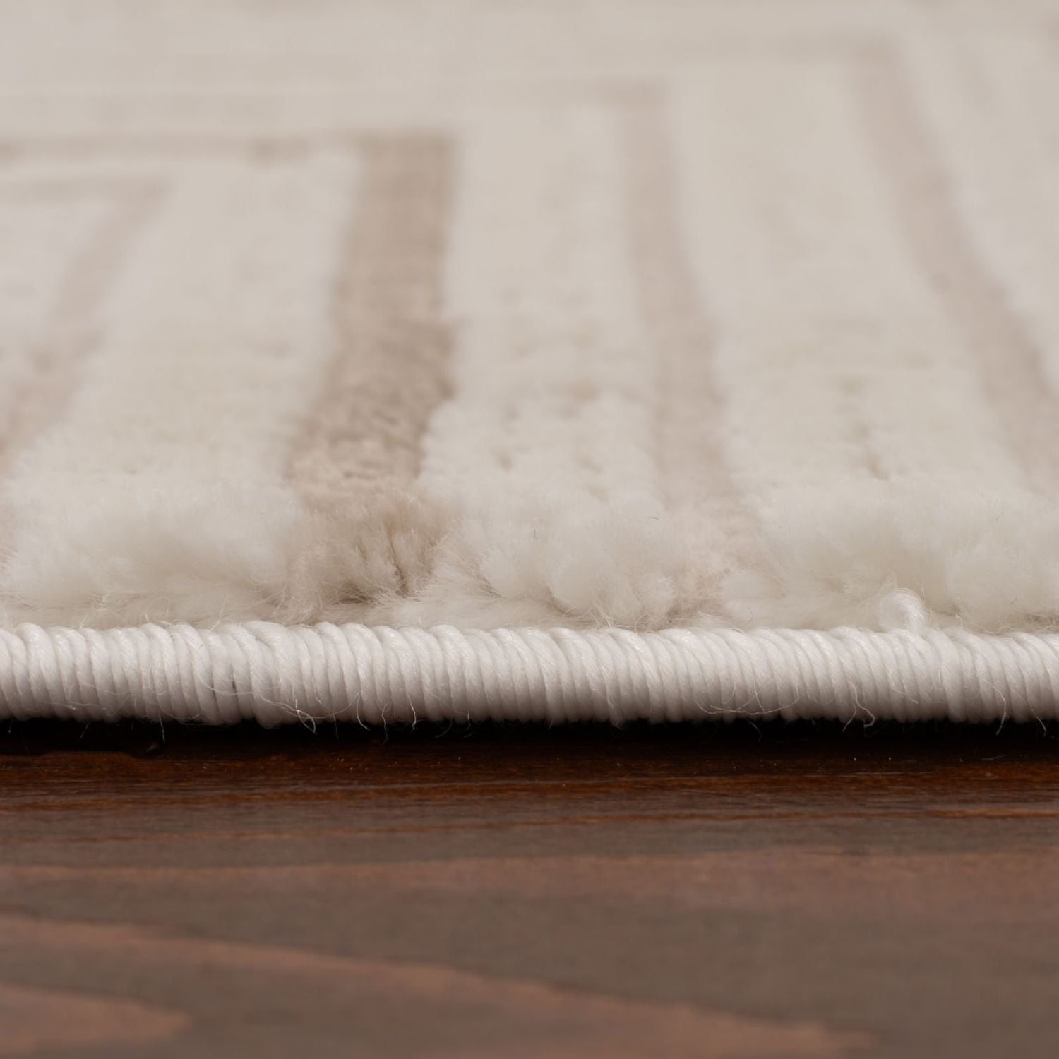 Carmel Cream-Beige Geometric Area Rug for Stylish Homes