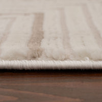 Carmel Cream-Beige Geometric Area Rug for Stylish Homes