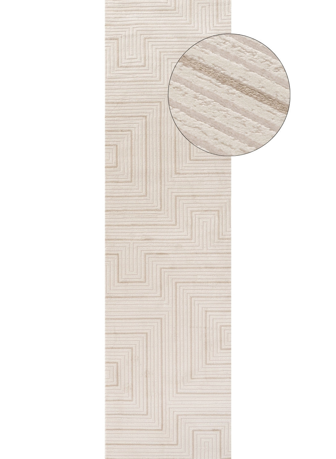 Carmel Cream-Beige Geometric Area Rug for Stylish Homes