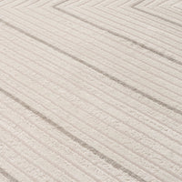 Carmel Cream-Grey Geometric Area Rug for Modern Elegance