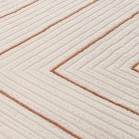 Carmel Cream-Terra Geometric Rug | 6040