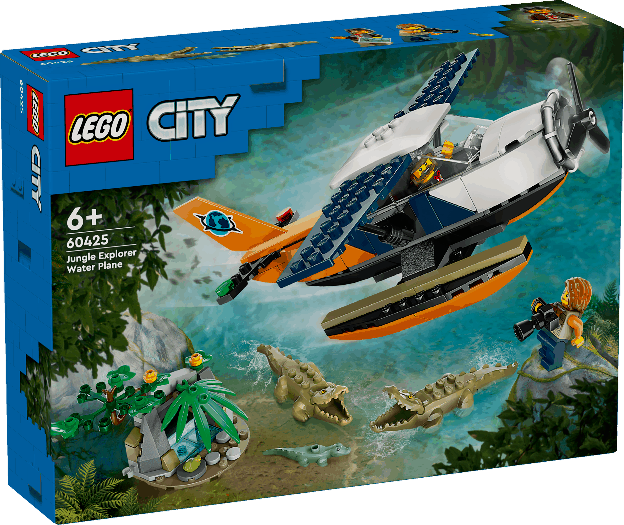Lego City 60425 Jungle Explorer Water Plane Playset for Ages 6 and Up