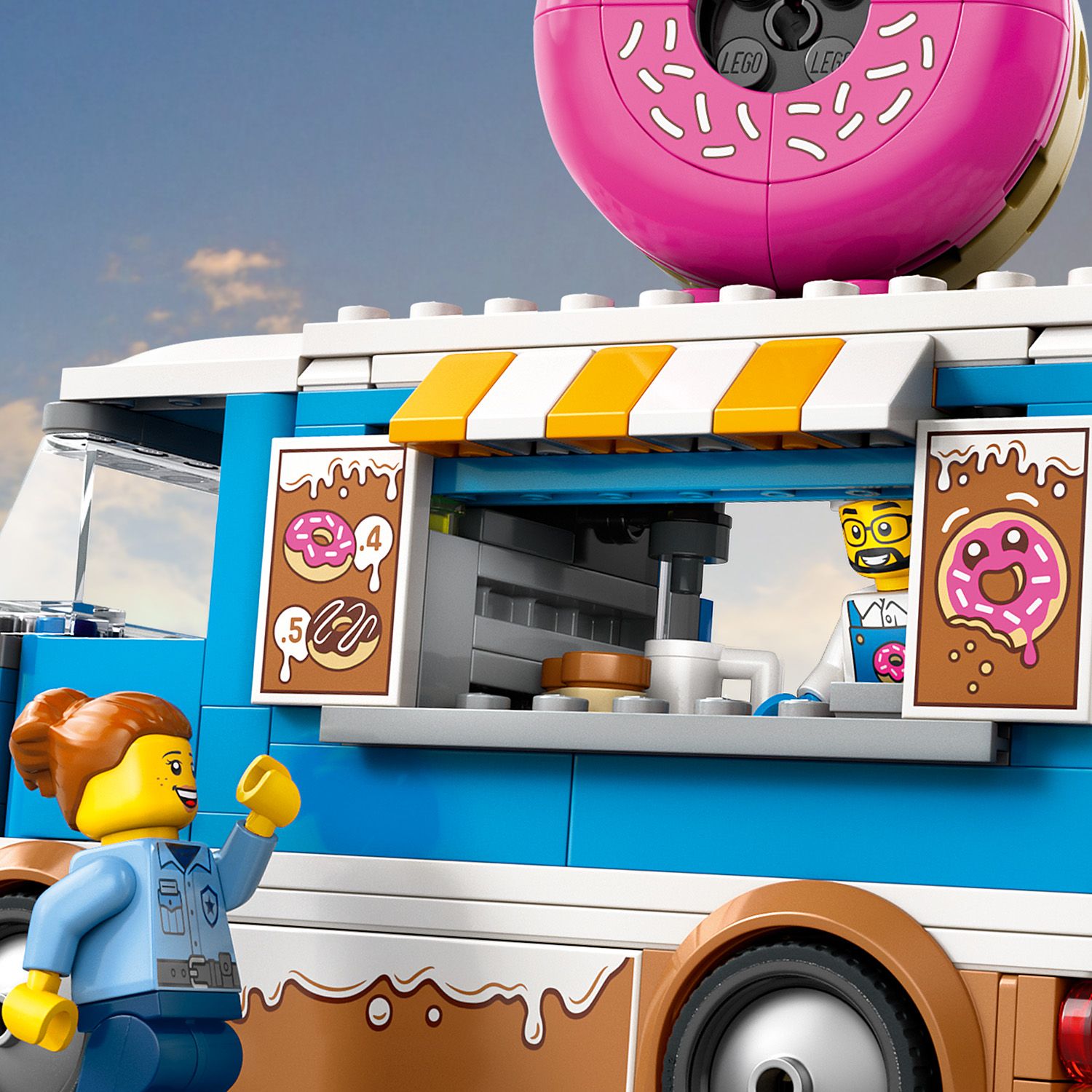 Lego City 60452 Doughnut Truck Buildable Toy Playset for Ages 5 and Up