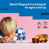 Lego City 60453 Lifeguard Beach Rescue Truck Playset for Ages 6 and Up