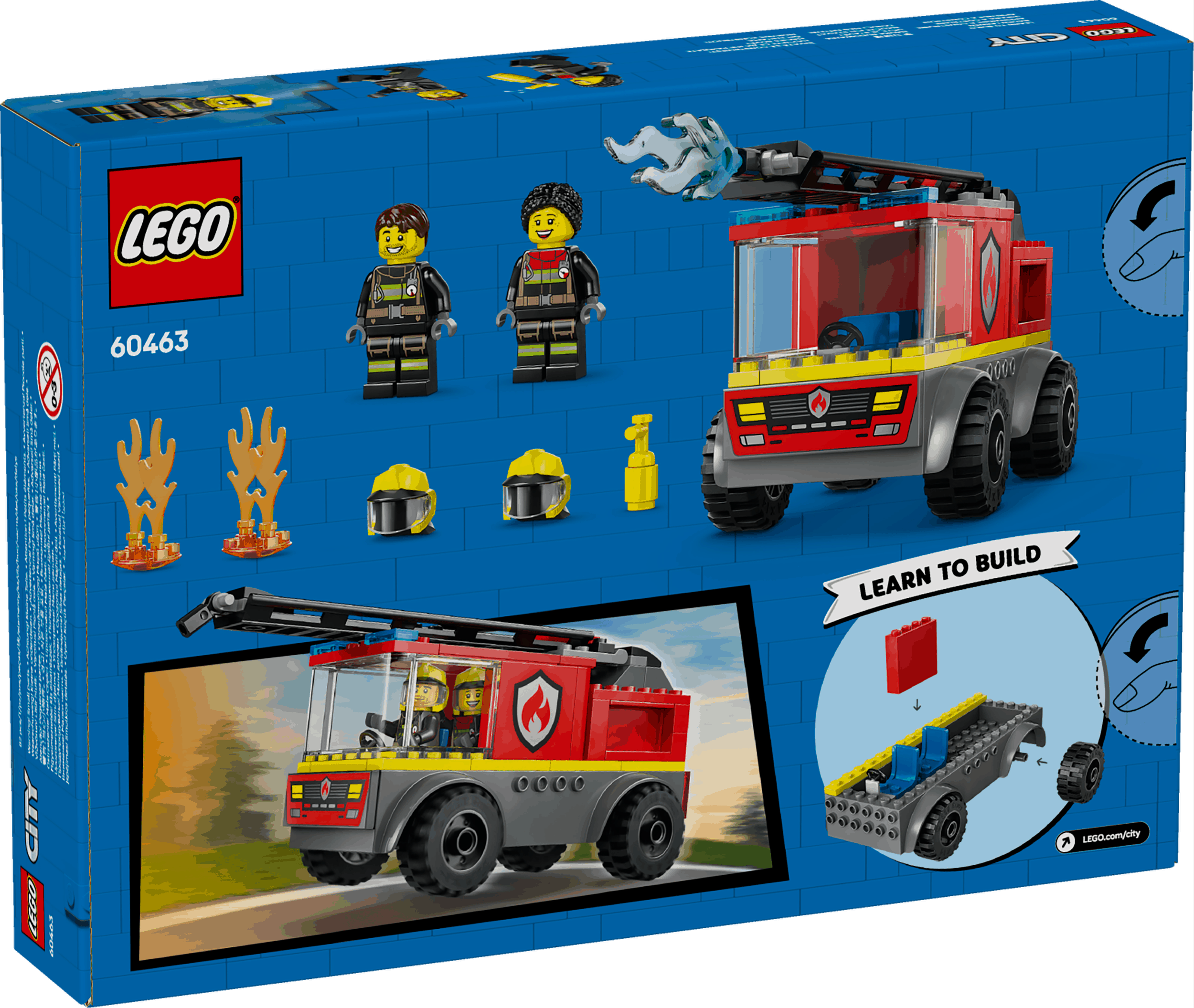 Lego City 60463 Fire Ladder Truck Buildable Playset for Ages 4 and Up