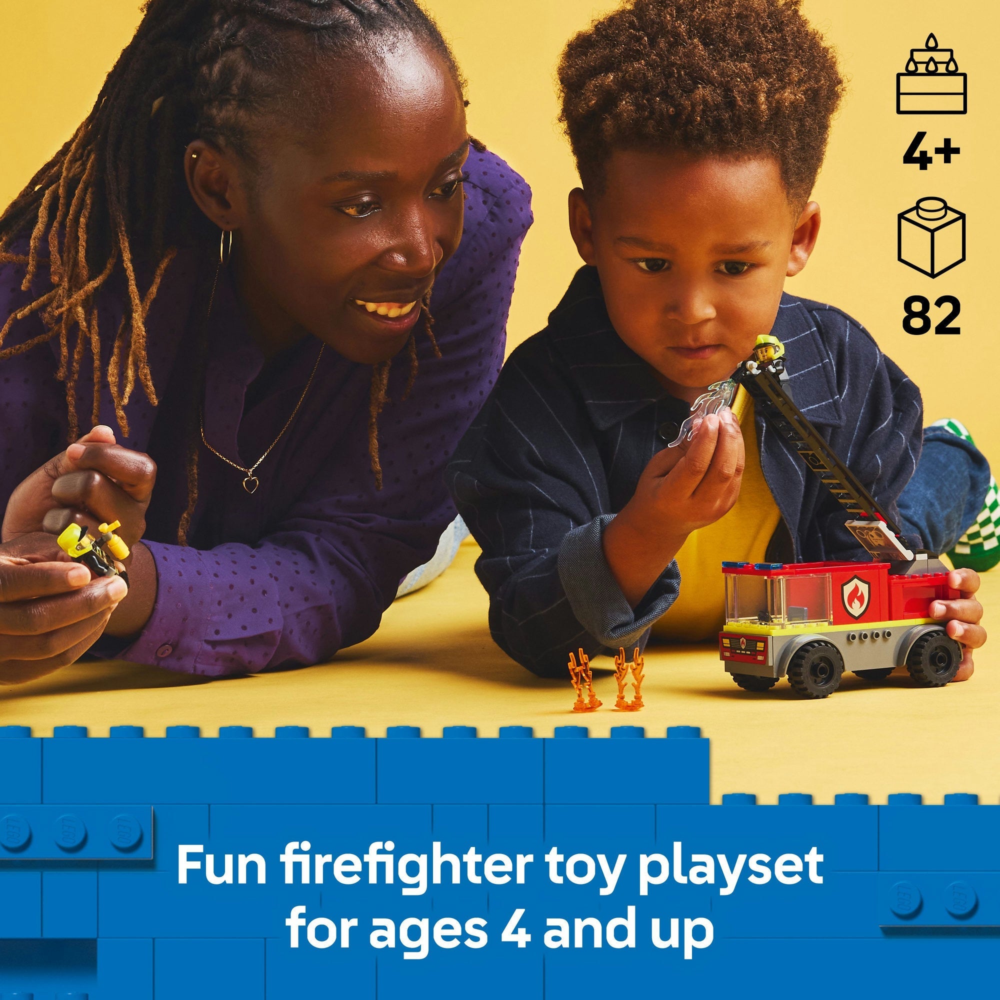 Lego City 60463 Fire Ladder Truck Buildable Playset for Ages 4 and Up