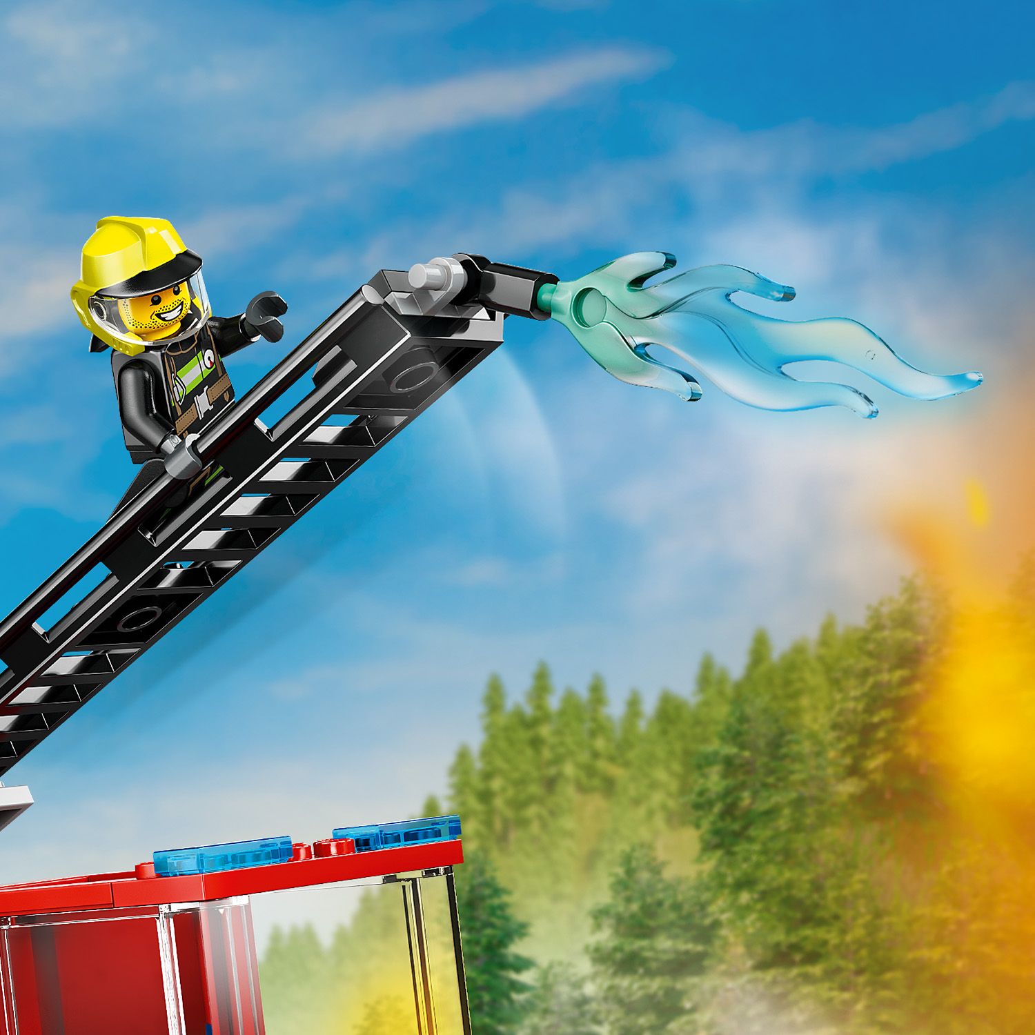 Lego City 60463 Fire Ladder Truck Buildable Playset for Ages 4 and Up