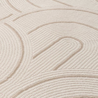 Cream-Beige Geometric Area Rug 6070 for Stylish Living Spaces