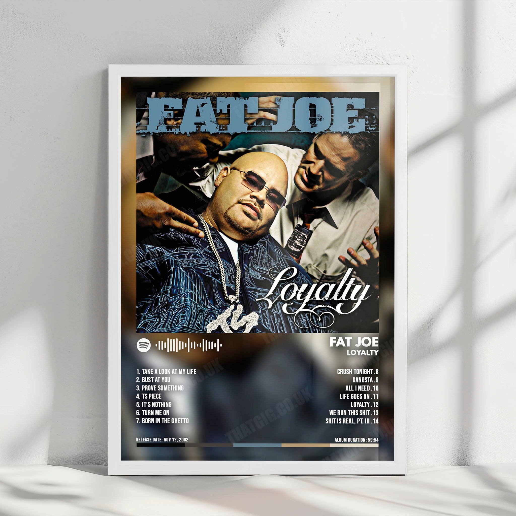 Fat Joe "Loyalty" Album Cover Poster - with Complete Tracklist