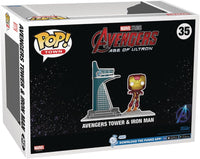 Funko Pop! Town: Avengers: Age of Ultron - Avengers Tower with Iron Man (Glow-in-The-Dark) PX Vinyl Figure