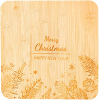 Merry Christmas Bamboo Chopping Board
