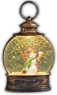Christmas Snow Globe Lantern Tree Ornament Snowman Decoration