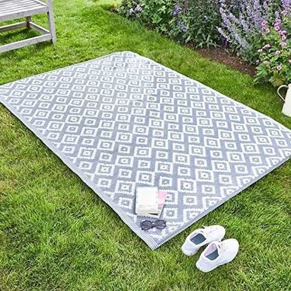 Large Alfresco Mat 150 x 210cm in Stylish Shiraz Slate for Indoor and Outdoor Use