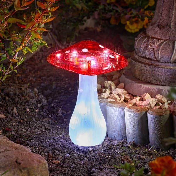 Magic Mushroom Outdoor Stake Light - Pack of 3