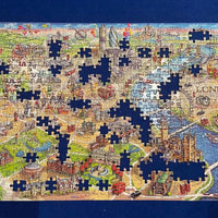 London Landmarks | 1000 Piece Jigsaw Puzzle | London Map Puzzle | Sustainable Puzzle for Adults | Premium 100% Recycled Board | Great Gift for Adults | Gibsons Games