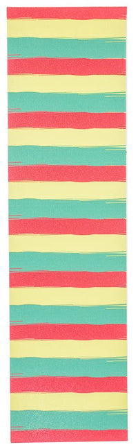 Venom Professional Grade Skateboard Griptape 9" x 33" - Rasta Stripes