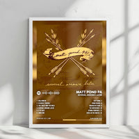 Matt Pond PA "Several Arrows Later" Album Cover Poster - with Complete Tracklist